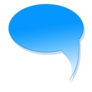 blue speech bubble