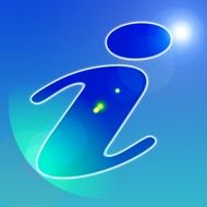 information symbol blue