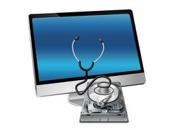 stethoscope and computer