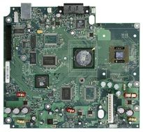 green computer chip