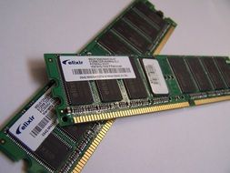 Photo of computer memory chips