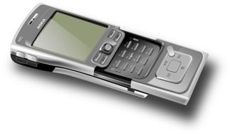 silver nokia mobile phone slider