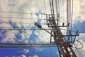 wires on electric poles