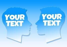 brain exchange face silhouette