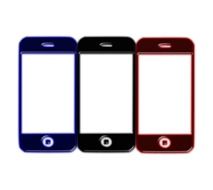 Three smart phones