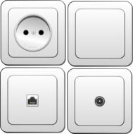 electronics switch plug drawing