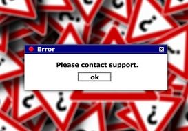 error window