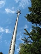 Bottle view of the High transmission tower