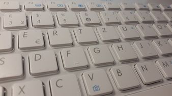 white keyboard