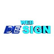 Blue symbol of web design