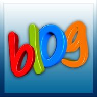 bright icon for blogging