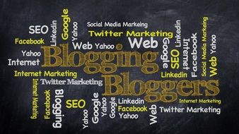 word cloud about internet blogging