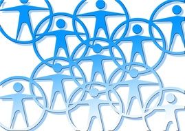 people in circles