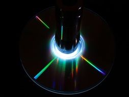 Photo of the shiny cd disk