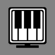 computer piano drawing