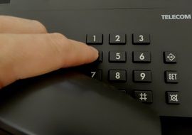 desk phone select tap