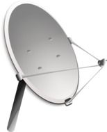 satellite dish on white background