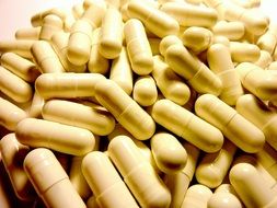 beige pharmaceutical tablets