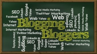 social media word cloud at green board
