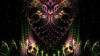 surreal fractal art as background