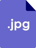 blue icon for a jpeg file extention