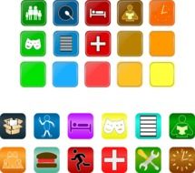 clipart of tablet pc icons