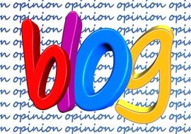 big colorful word blog