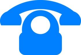 Symbol of retro telephone