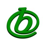 the abc letter b in the green circle