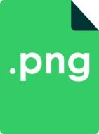 green icon for a portable network graphics document