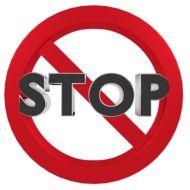 Symbol of stop warnshield