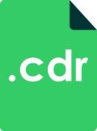 green icon for a coral draw file extention