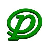 the abc letter p in the green circle