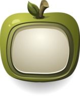 apple icon in the shape of a monitor
