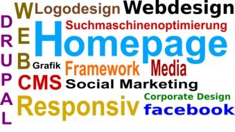 internet word cloud homeoage responsiv framwork media etc