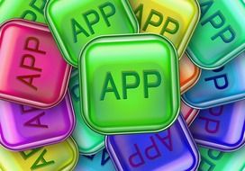 multicolored app icons