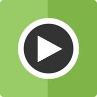 green icon of the play button