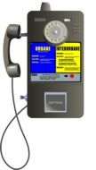 painted gray payphone