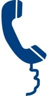 painted blue handset
