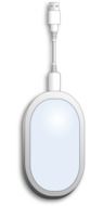 mobile hard drive on a white background