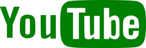 videohosting website logo in the green color