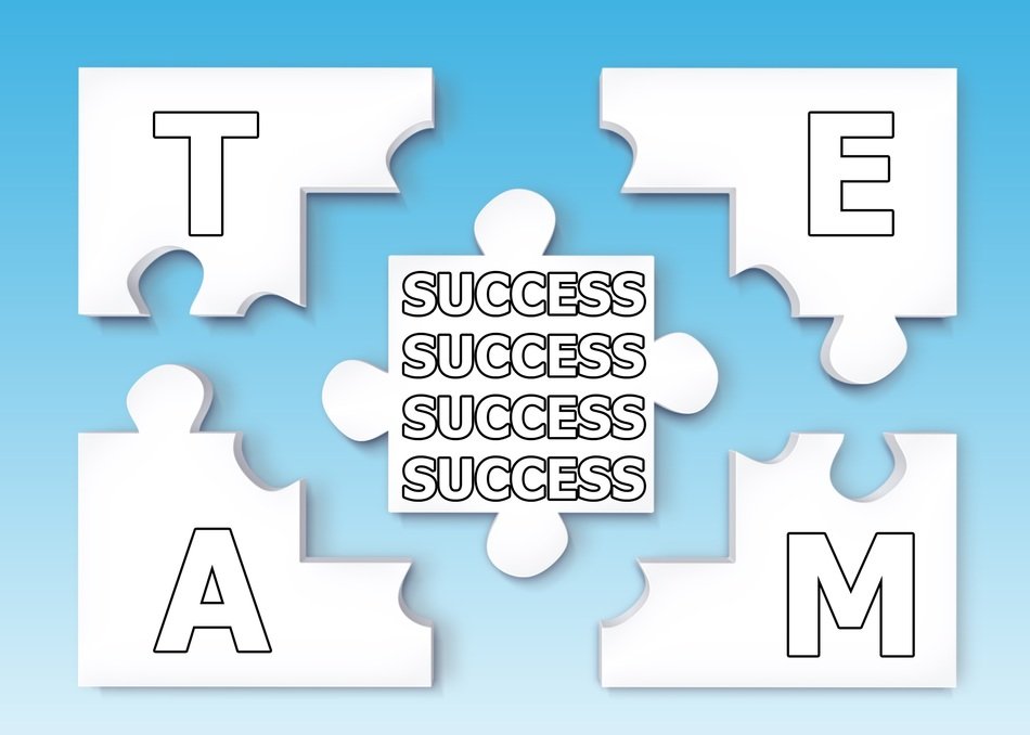 İllustration of team puzzles