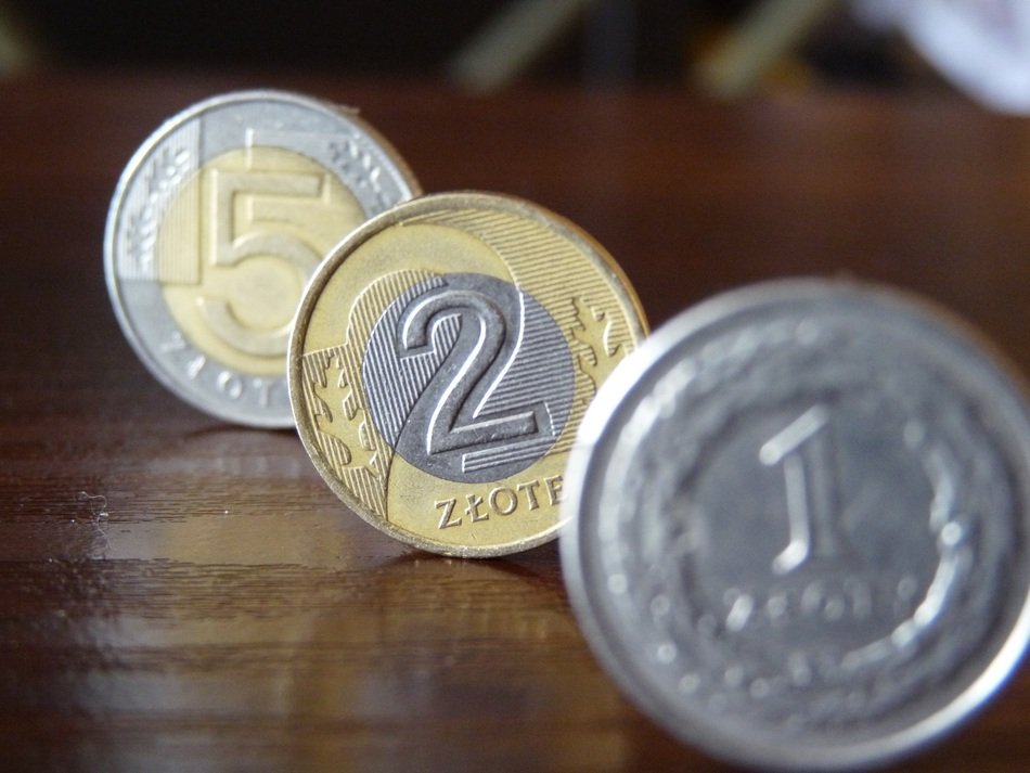 Close up photo of golden coins