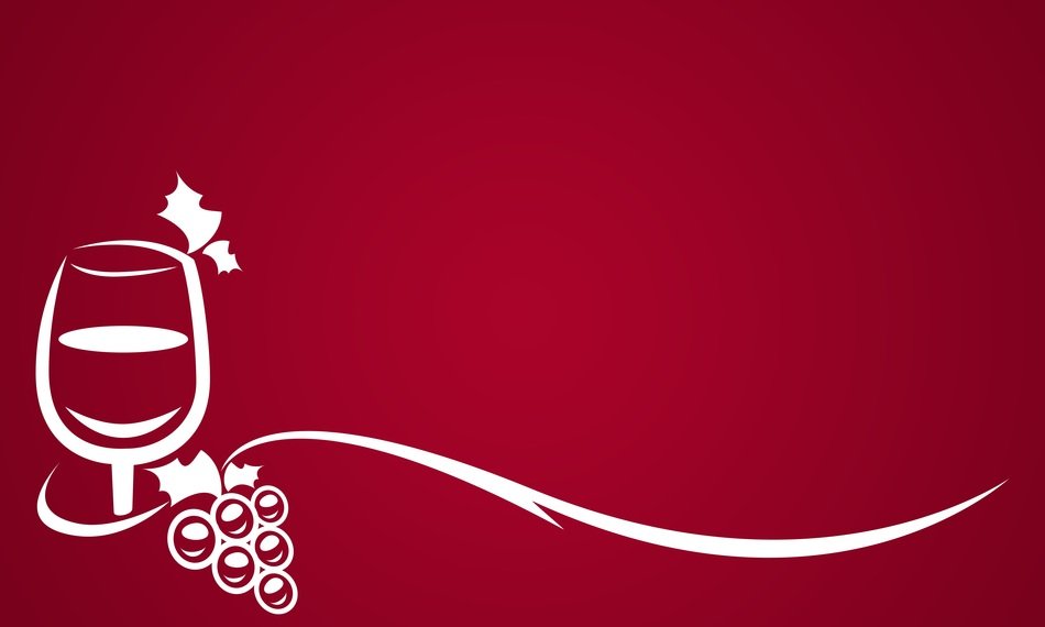 business card with wine glass