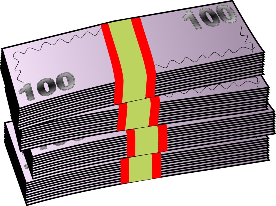 bundle of money drawing