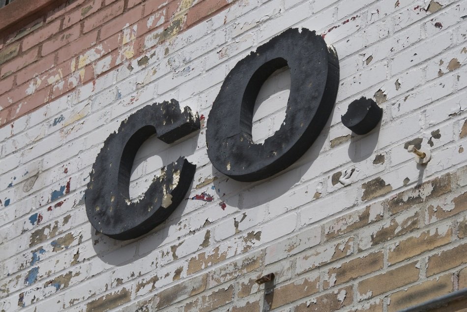 company logo on the wall