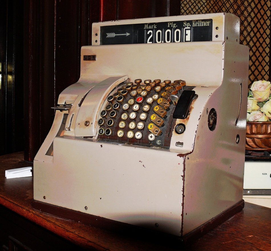 Antique cash box