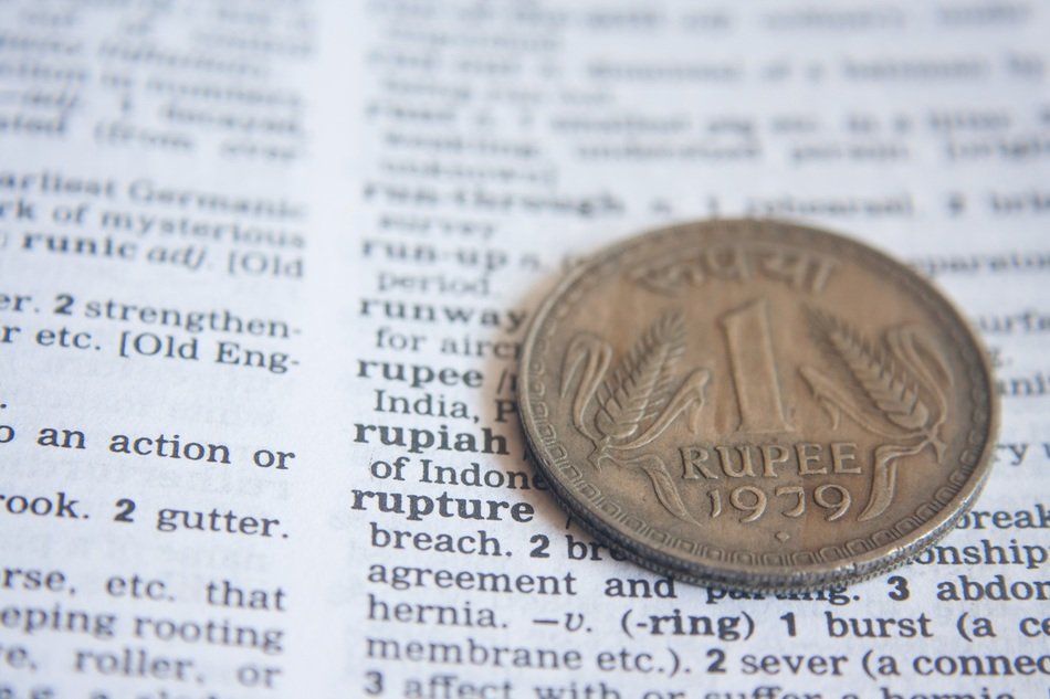 coin close up on a book