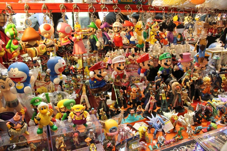 toys on the street market in seoul
