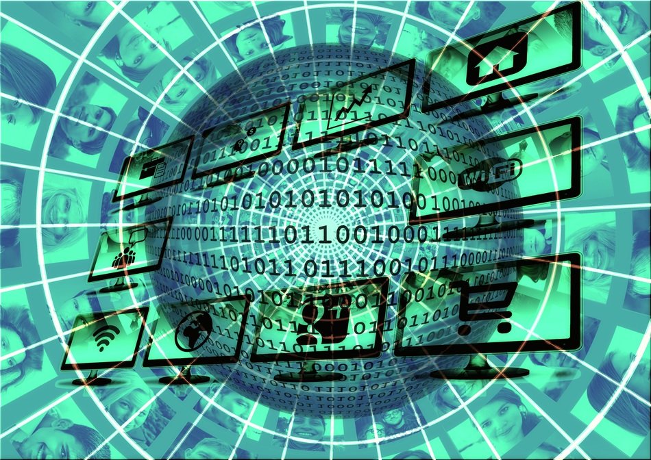 Screen saver in the form of digital information
